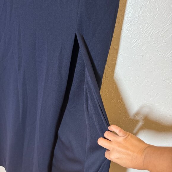 BHLDN Adalynn Strapless Stretch Crepe Navy Gown Maxi Dress Size L NEW WITH TAG - Picture 7 of 10